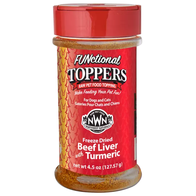 Northwest Naturals Functional Toppers - Beef Liver w/ Tumeric