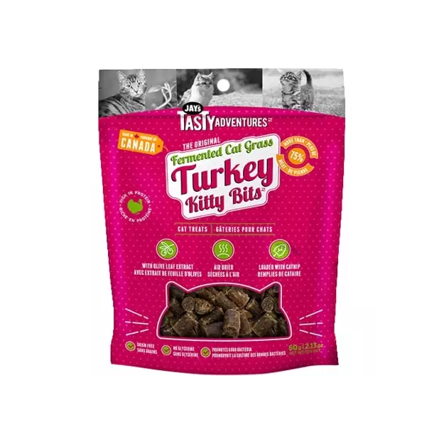 Jays Tasty Adventures Fermented Cat Grass Turkey Cat Treats