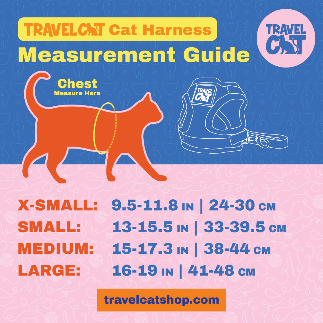 Reflective Cat & Kitten Harness & Leash Set