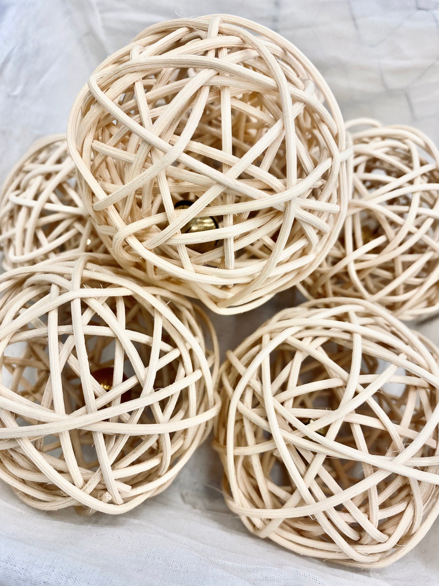 Rattan Cat Ball With Bell