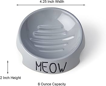 Meow Inverted Cat Dish