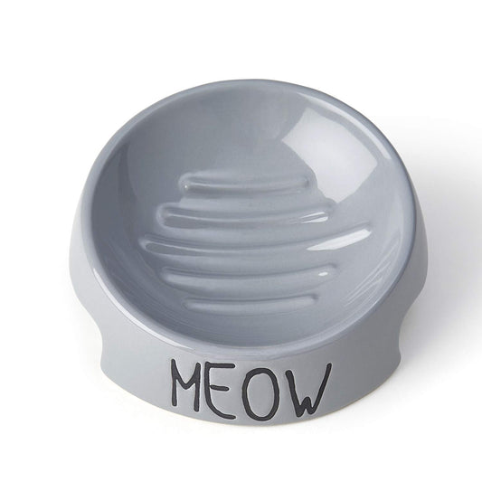 Meow Inverted Cat Dish