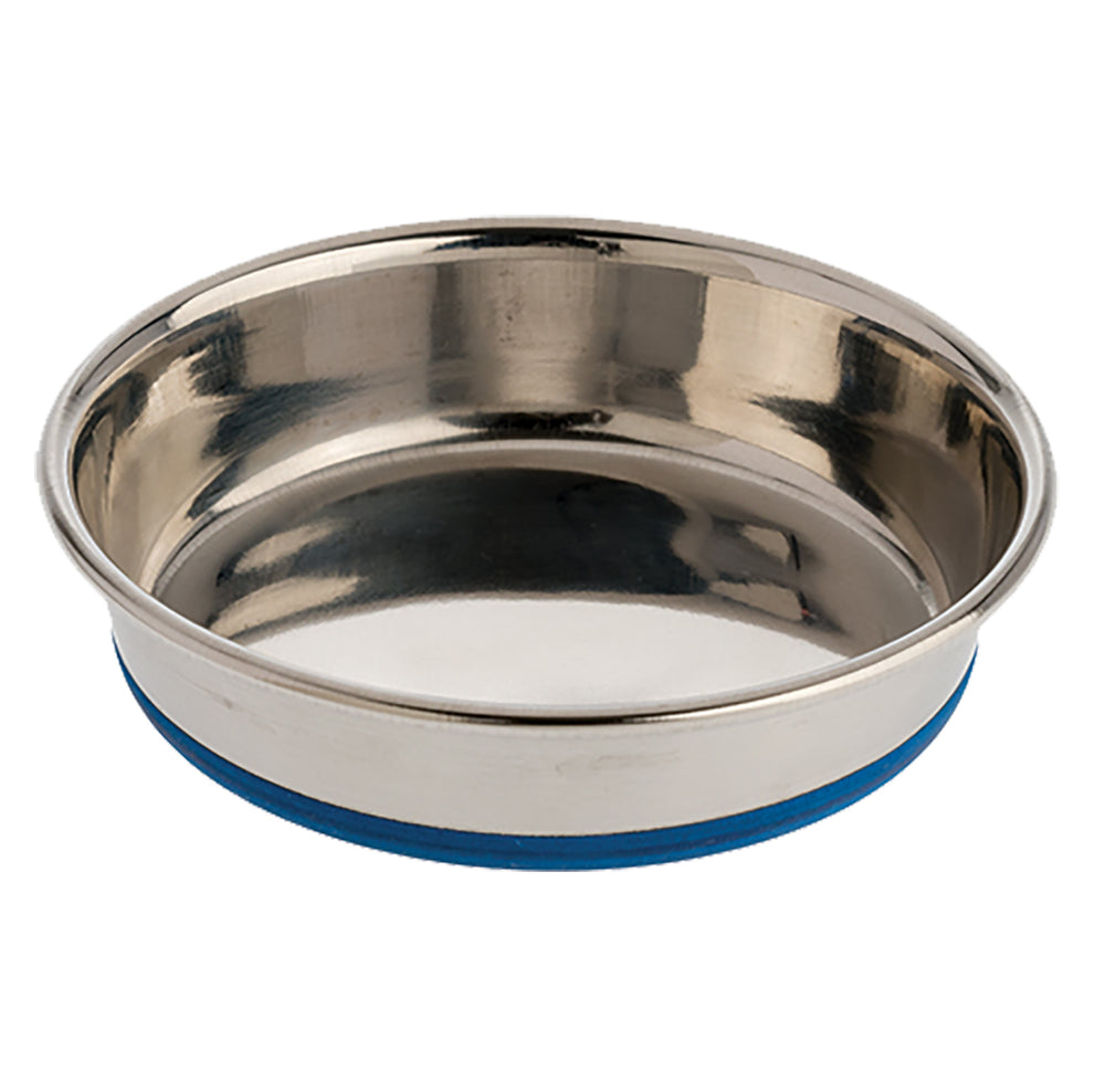 Stainless Steal Cat Dish- Rubber Bonded