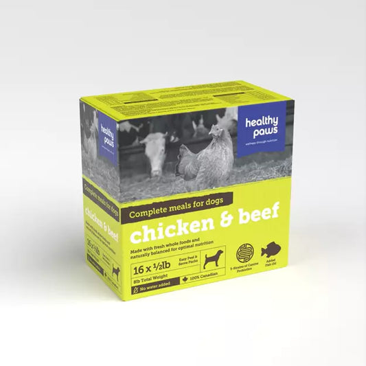 Healthy Paws Raw Complete Variety Pack- Chicken & Beef