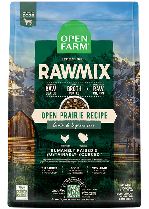 Open Farm Raw Mix Open Prairie Grain & Legume Free