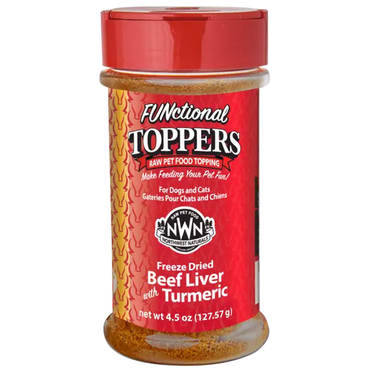 Northwest Naturals Functional Toppers - Beef Liver w/ Tumeric