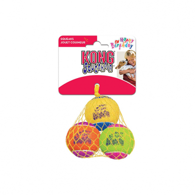 KONG® SQUEAKAIR® BIRTHDAY BALLS 3PK