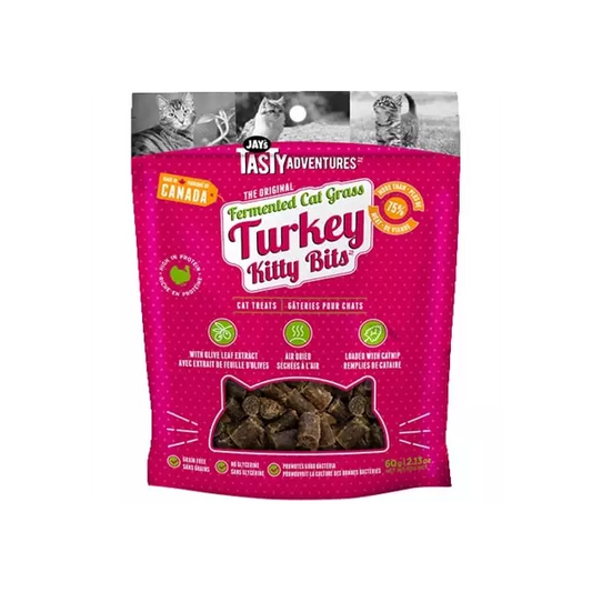 Jays Tasty Adventures Fermented Cat Grass Turkey Cat Treats