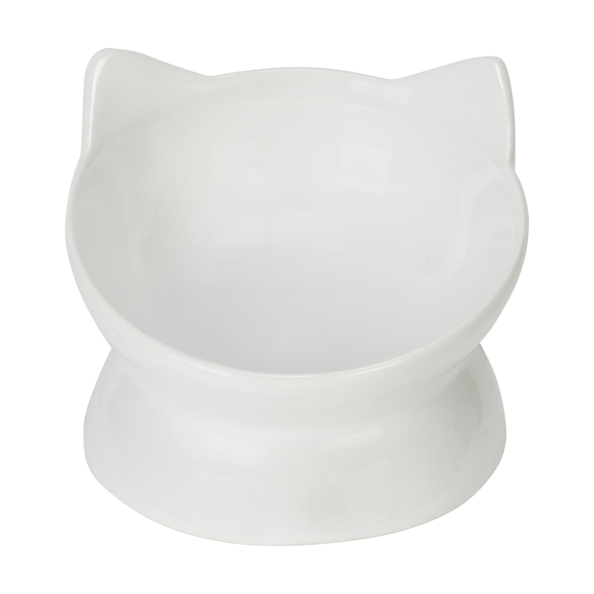 Oscar Tilt Cat Dish- White