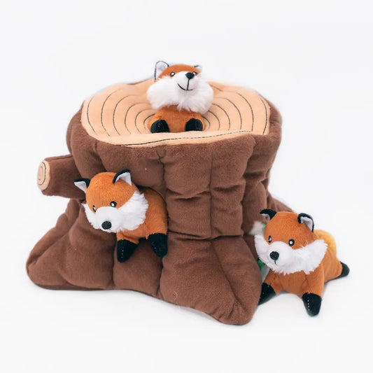 Zippy Burrow - Fox Stump - Dog Toy