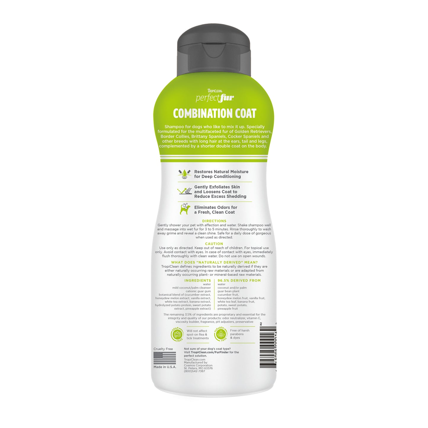 Tropiclean Perfect Fur Combination Coat Shampoo