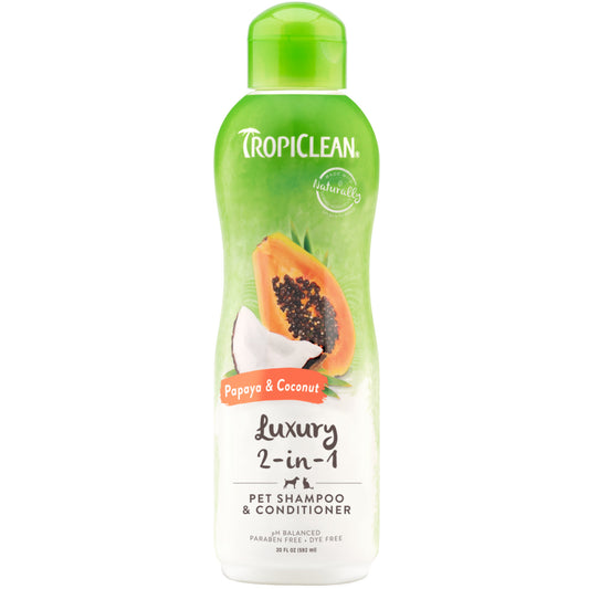 Tropiclean 2in1 Papaya and Coconut Shampoo