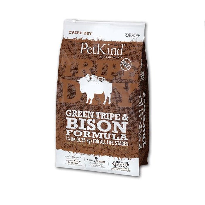 PETKIND Green Tripe & Bison Dog Food