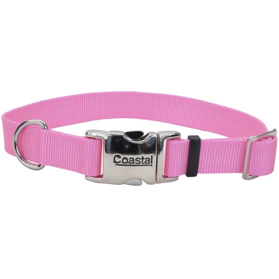 Coastal Adjustable Nylon Collar With Titan Metal Buckle