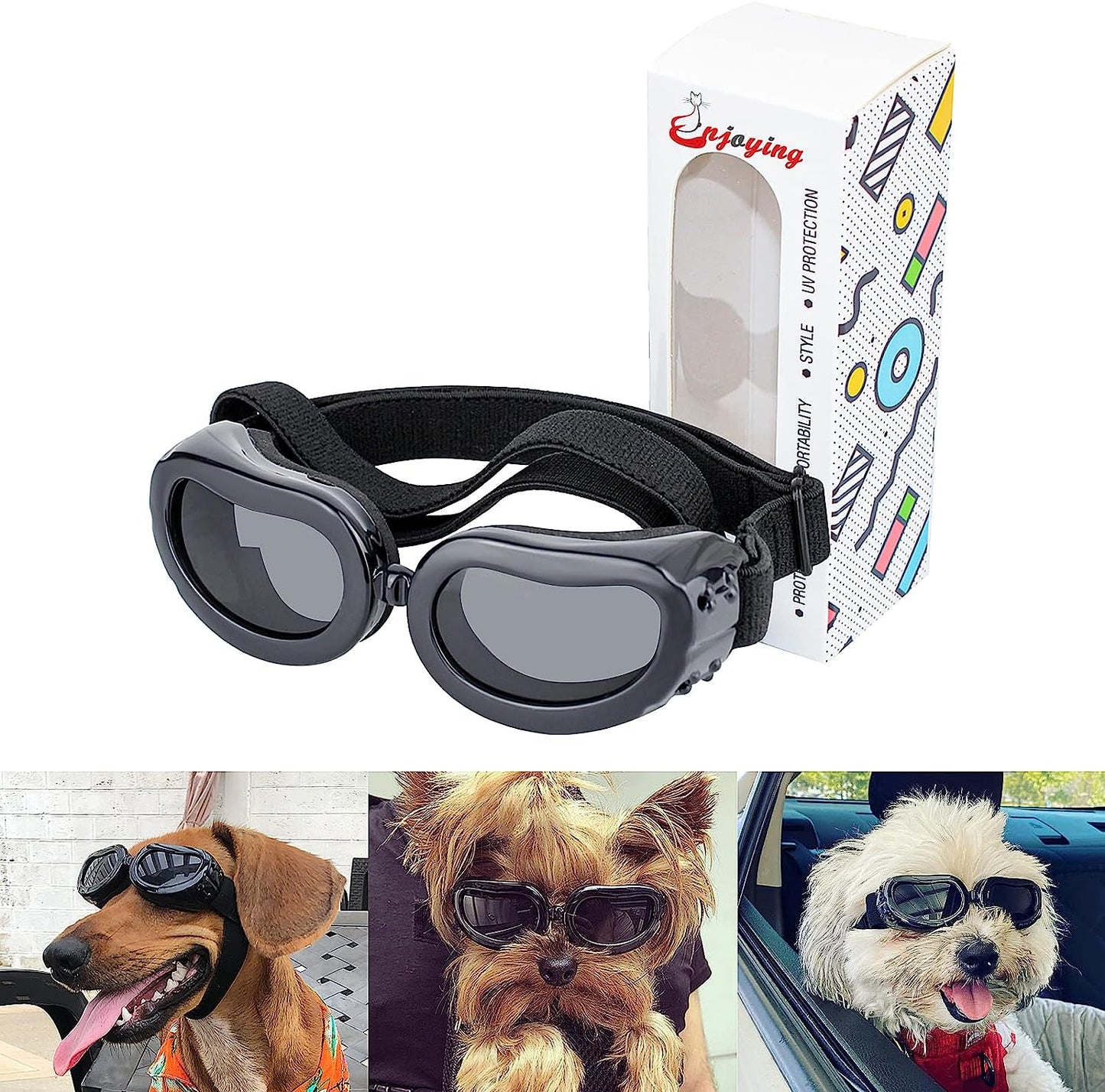 Dog Goggles/Sunglasses, Small, Black