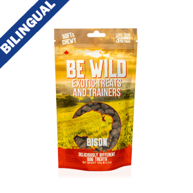 THIS & THAT® BE WILD™ EXOTIC TREATS AND TRAINERS BISON SOFT & CHEWY DOG TREAT
