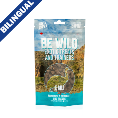 THIS & THAT® BE WILD™ EXOTIC TREATS AND TRAINERS EMU SOFT & CHEWY DOG TREAT