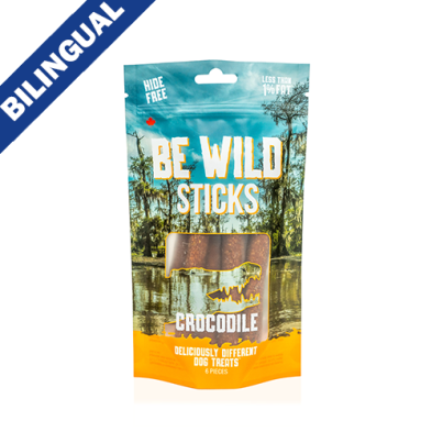 THIS & THAT® BE WILD™ STICKS CROCODILE CRUNCHY DOG TREAT