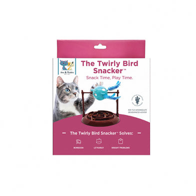 The Twirly Bird Snacker Cat Toy