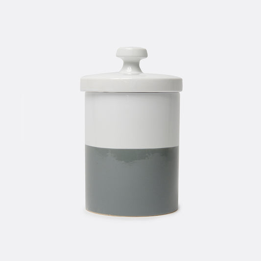 Ceramic Dipper Treat Jar- Dolphin Grey