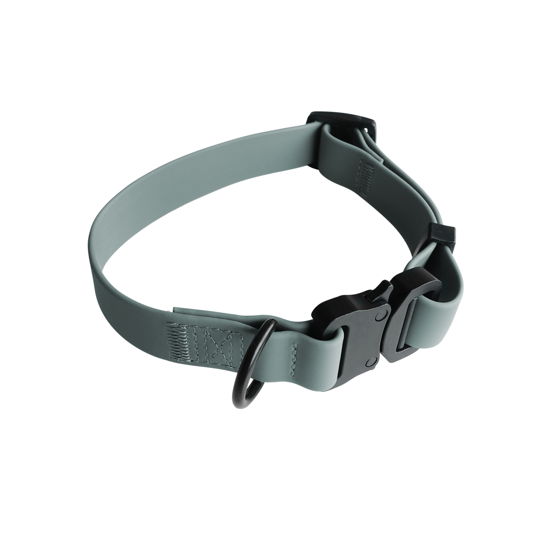 AVA Quick Release Biothane Collar- Muted Teal