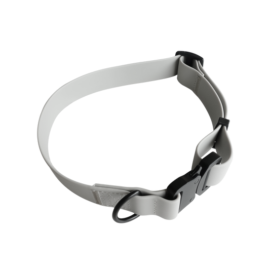 AVA Quick Release Biothane Collar- Cloud Grey