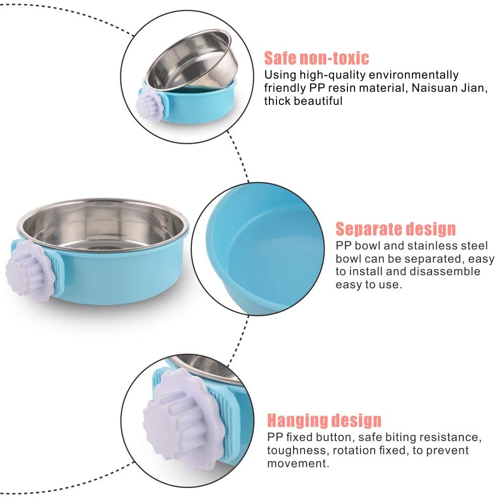 Removable Dog Bowl for Crate