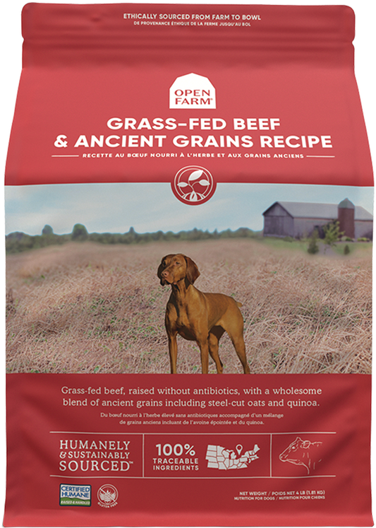 OPEN FARM Dry Dog-Beef & Ancient Grain Recipe