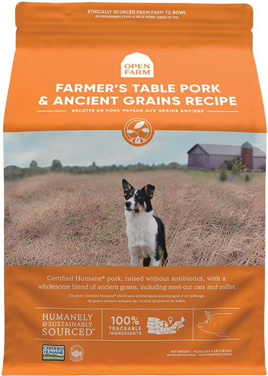 OPEN FARM Dry Dog-Pork & Ancient Grain Recipe