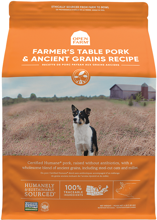 OPEN FARM Dry Dog-Pork & Ancient Grain Recipe