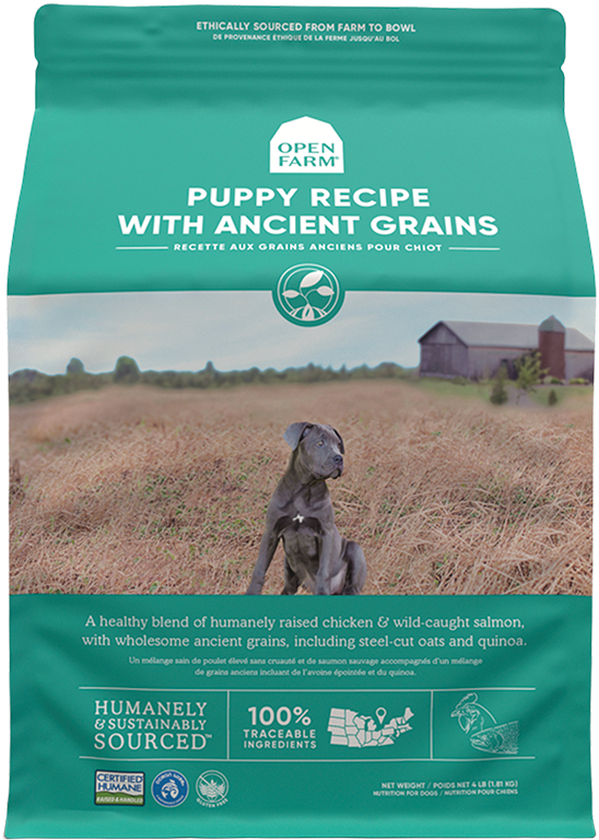 OPEN FARM Dry Dog-High Protein Puppy with Ancient Grain Recipe