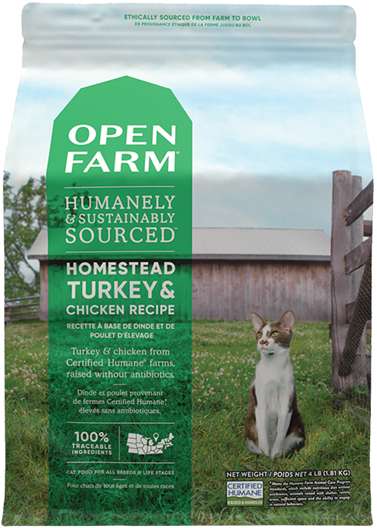 OPEN FARM Dry Cat- Turkey & Chicken Recipe