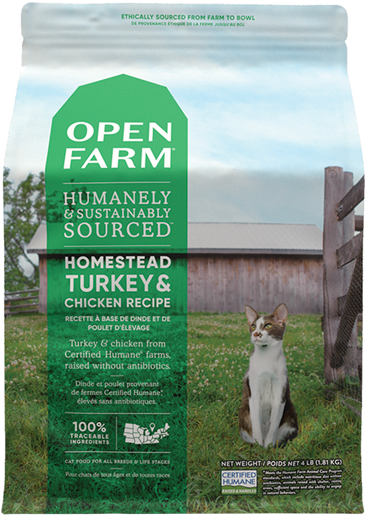 OPEN FARM Dry Cat- Turkey & Chicken Recipe