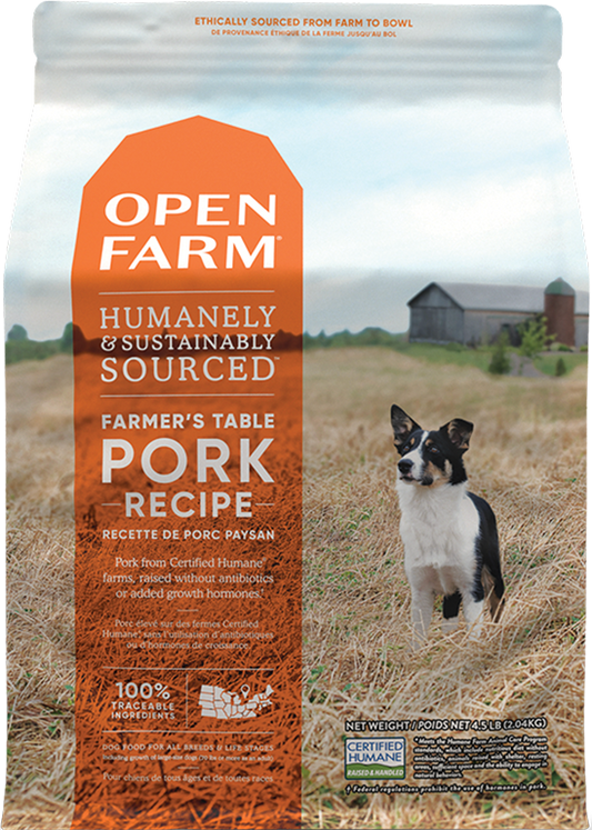 OPEN FARM Grain Free Dry Dog-Pork Recipe
