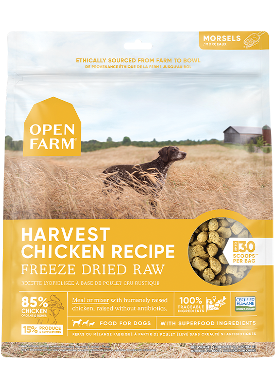 OPEN FARM Freeze Dried Raw- Chicken Recipe