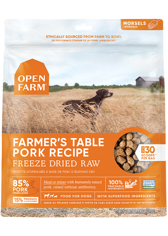OPEN FARM Freeze Dried Raw- Pork Recipe