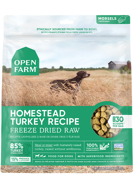 OPEN FARM Freeze Dried Raw- Turkey Recipe