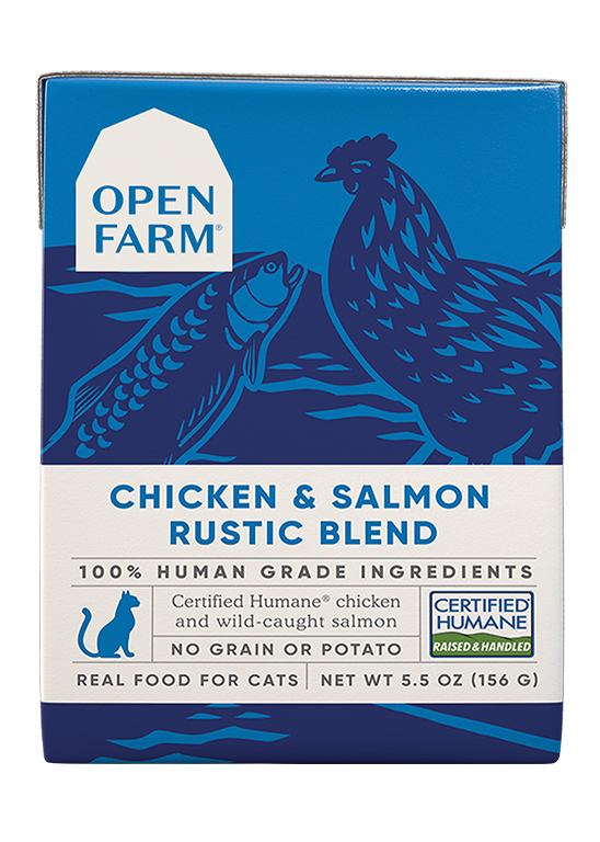OPEN FARM Wet Cat Food- Chicken & Salmon Rustic Blend