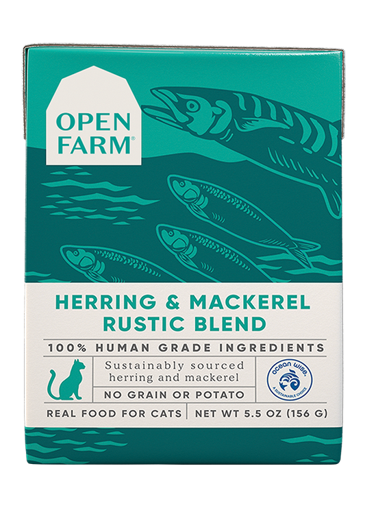 OPEN FARM Wet Cat Food- Herring & Mackerel Rustic Blend