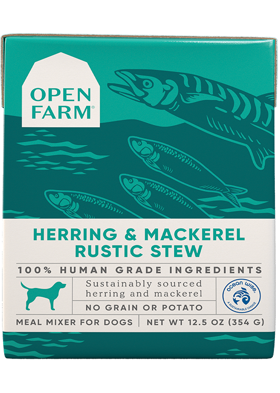 OPEN FARM Wet Dog Food- Herring & Mackerel Rustic Stew