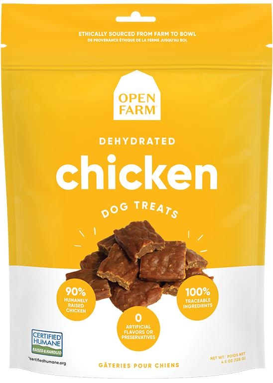 OPEN FARM Dog Treat- Dehydrated Chicken 4.5oz
