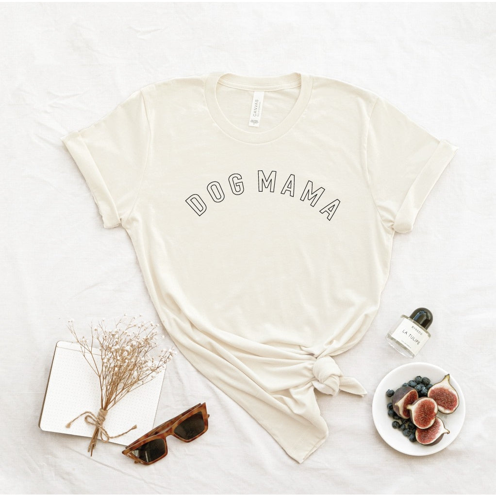 Dog Mama T-shirt VINTAGE WHITE