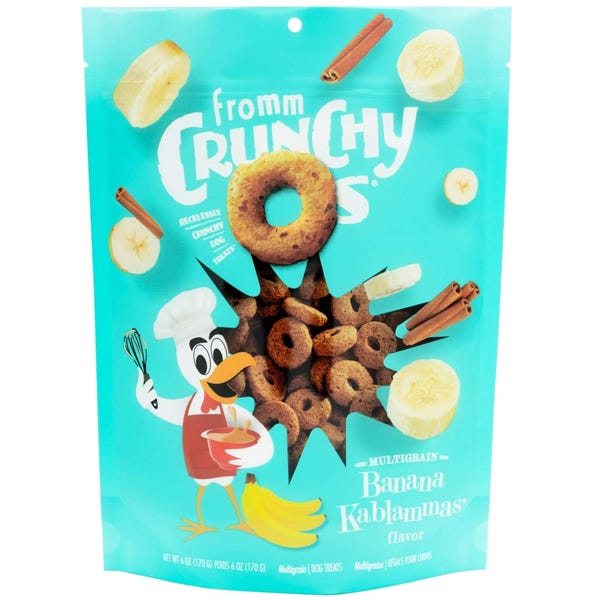 FROMM Crunchy O's Dog Treat- Banana Kablammas