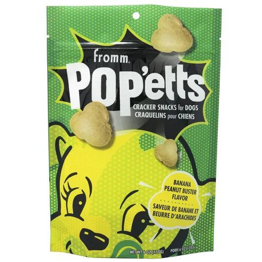 FROMM Pop'etts Dog Cracker Snack- Banana Peanut Buster