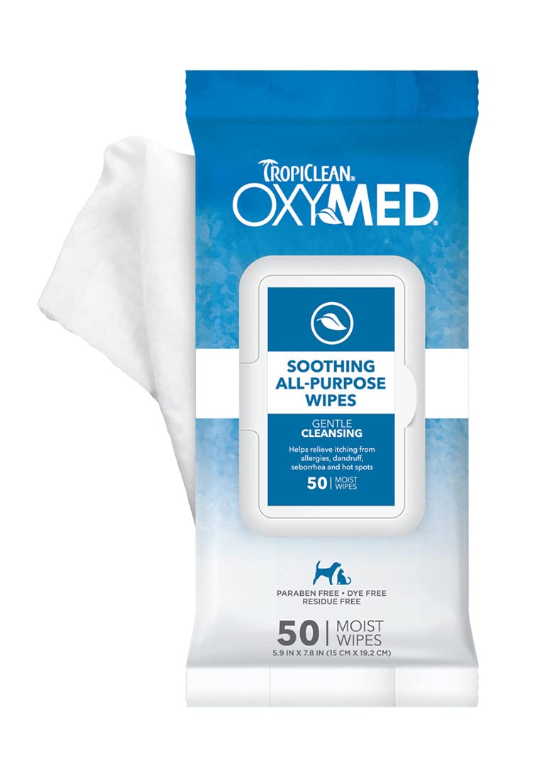 Tropiclean OxyMed Soothing All-Purpose Wipes