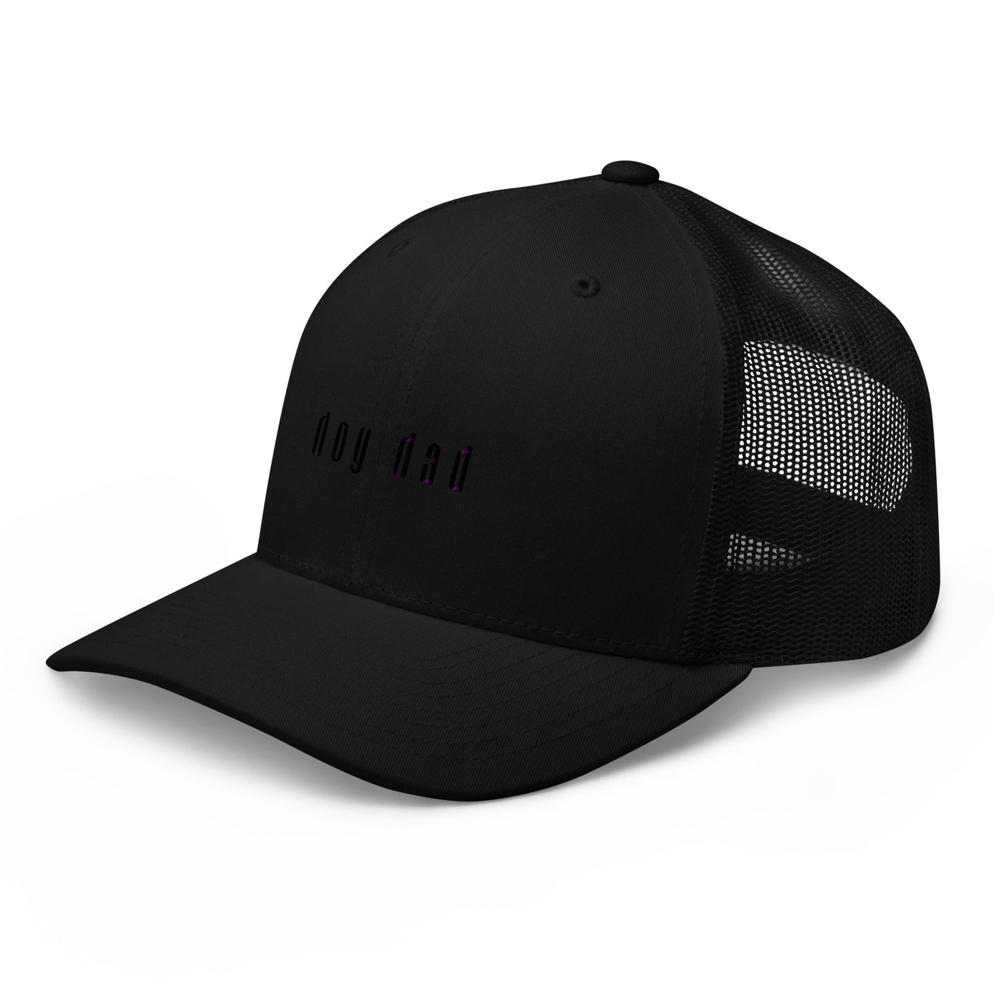 Dog Dad Trucker Cap- Black on Black