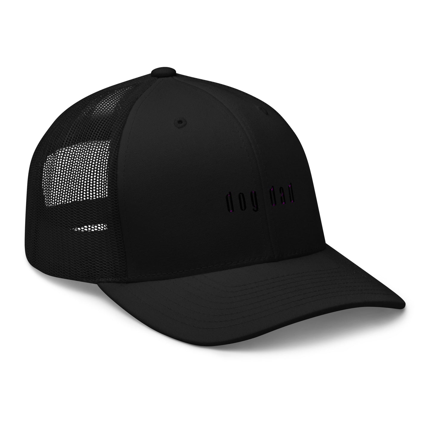 Dog Dad Trucker Cap- Black on Black