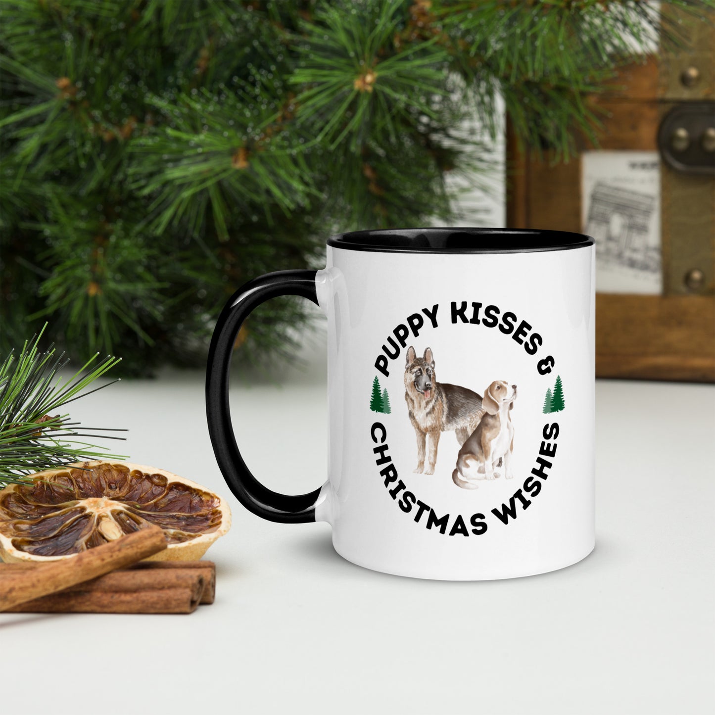 Hank & Hound Kisses Christmas Mug