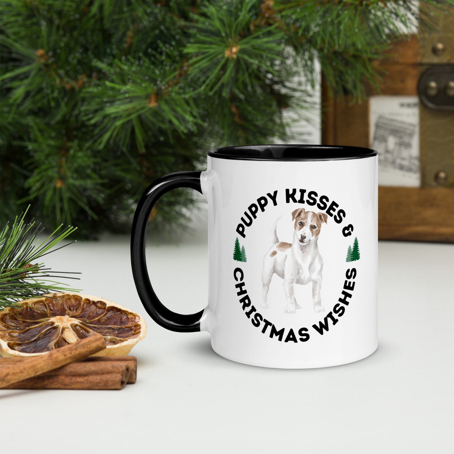 Jack Russel Kisses Christmas Mug